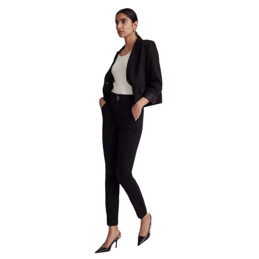 MADEWELL High Rise Perfect Vintage Jeans True Black Tuxedo Edition NEW Size 26 - Picture 3 of 8